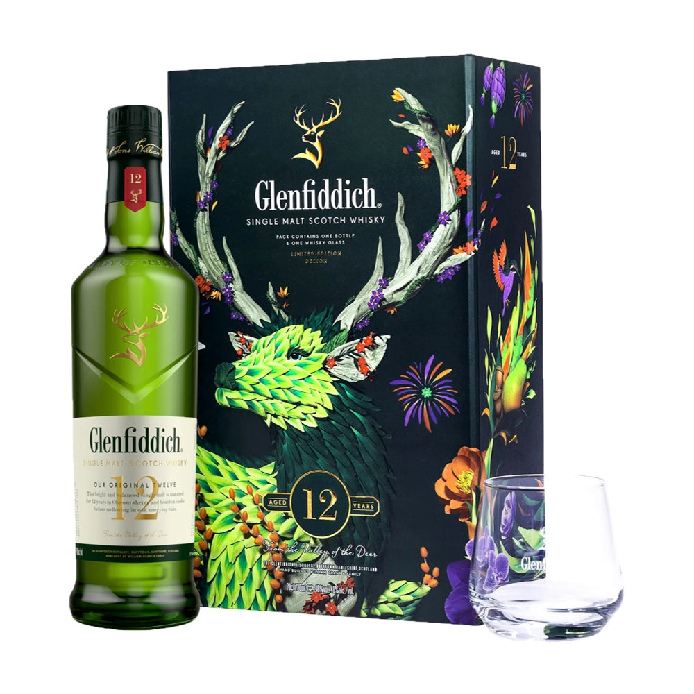 Glenfiddich 12 Year Old Single Malt Scotch Limited Edition Gift