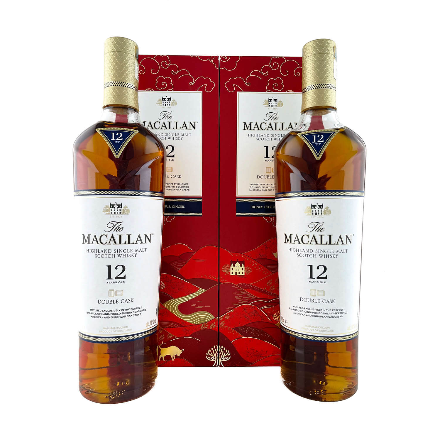 The Macallan 12 Year Old Double Cask Year Of The OX 2021 – 2 X 700mL 40%