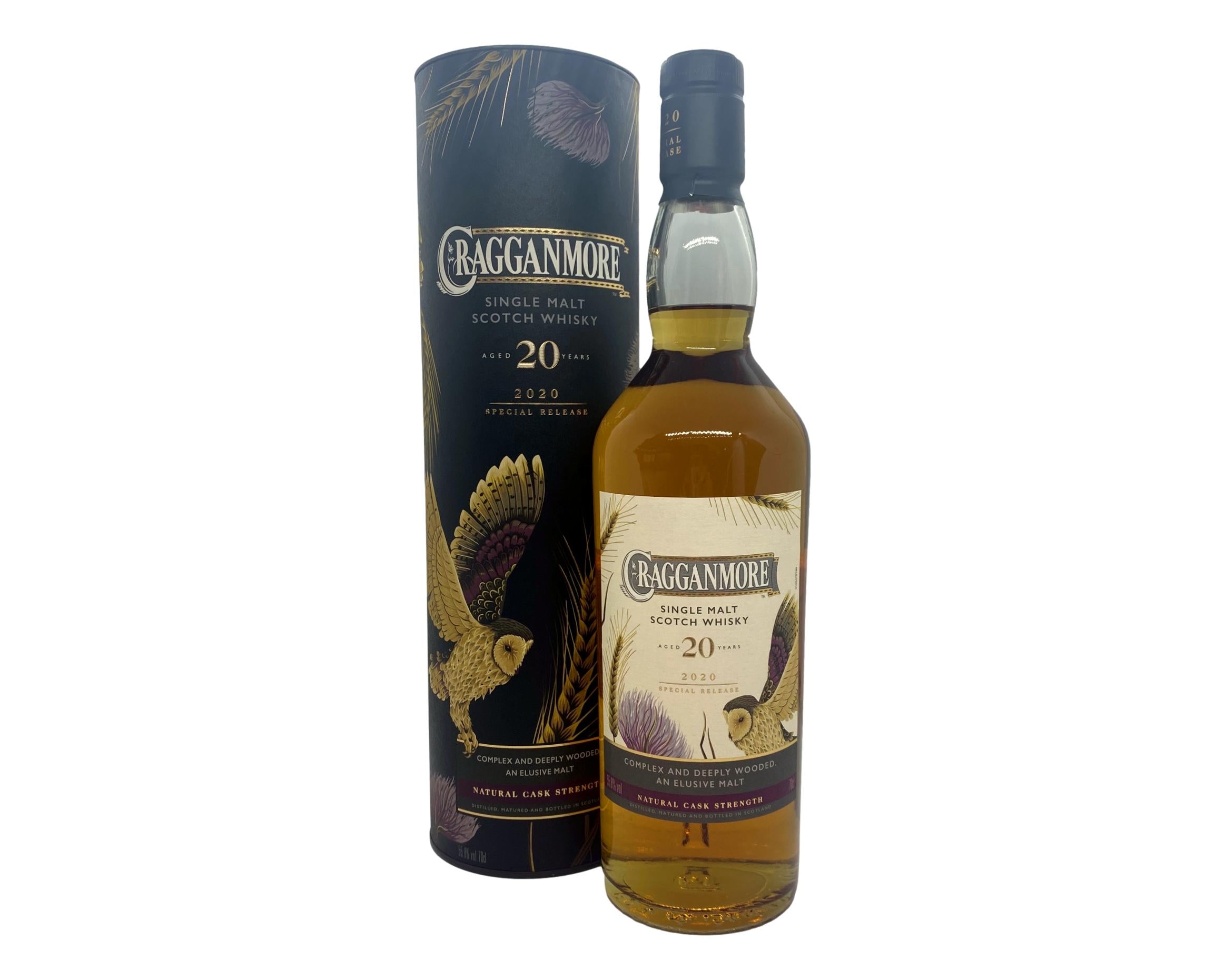 Cragganmore 20 Year Old (2020 Special Release) Natural Cask Strength 700mL