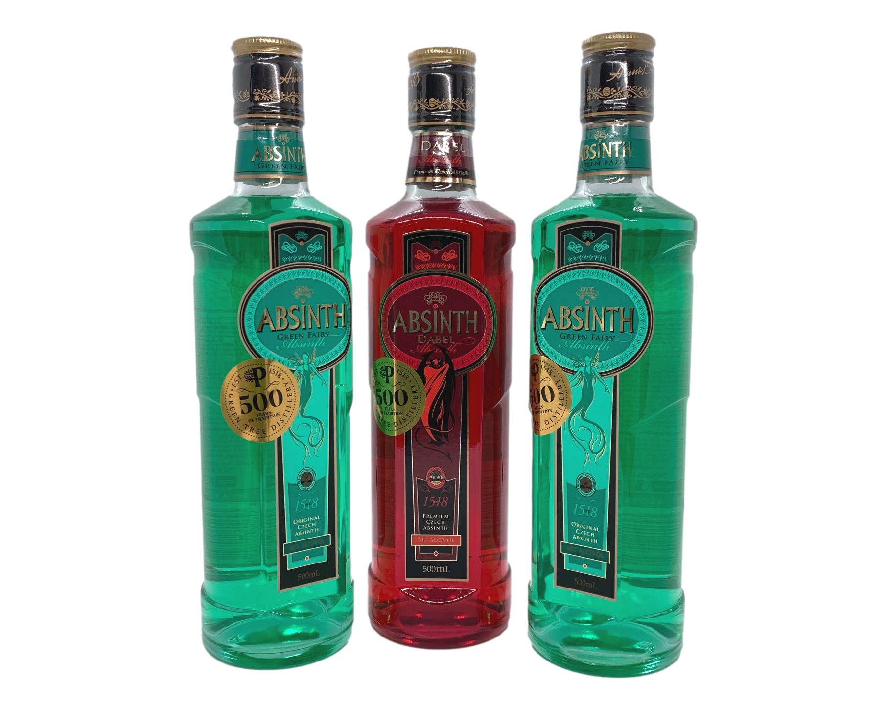 Green Fairy Absinth Set 3X500mL (40%,60%,70%)