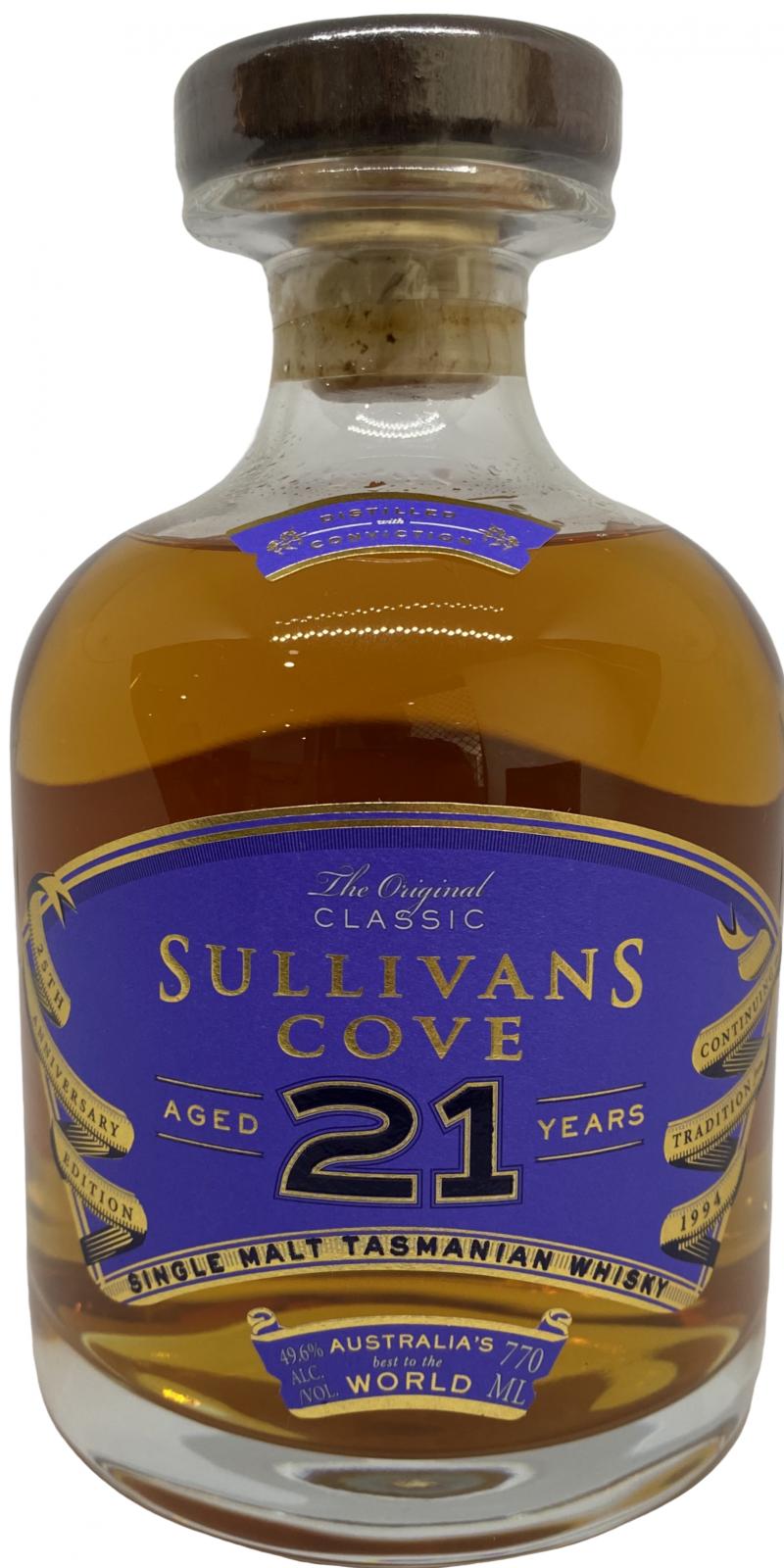 Sullivans Cove 21 YO 25th Anniversary Special Edition 770mL