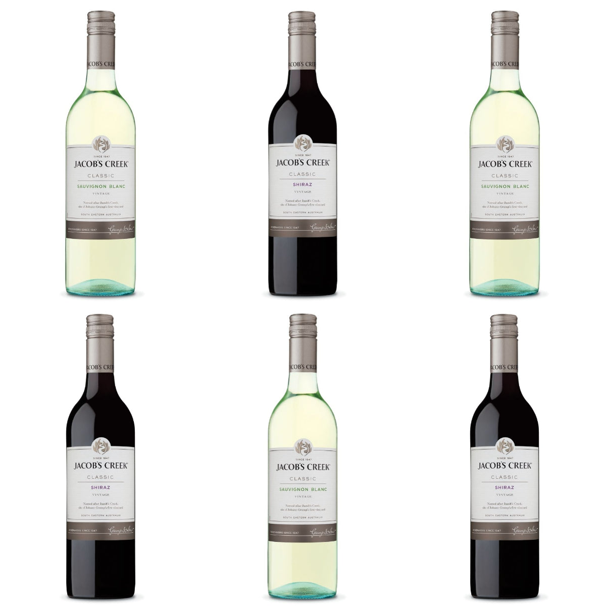 Jacobs Creek Classic Mixed Wine Bundle (Box Of Six)