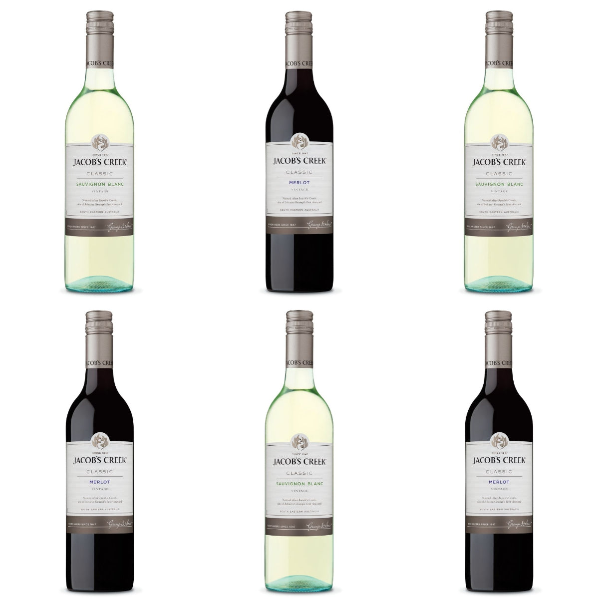 Jacobs Creek Classic Dinner Party Bundle (Box Of Six)