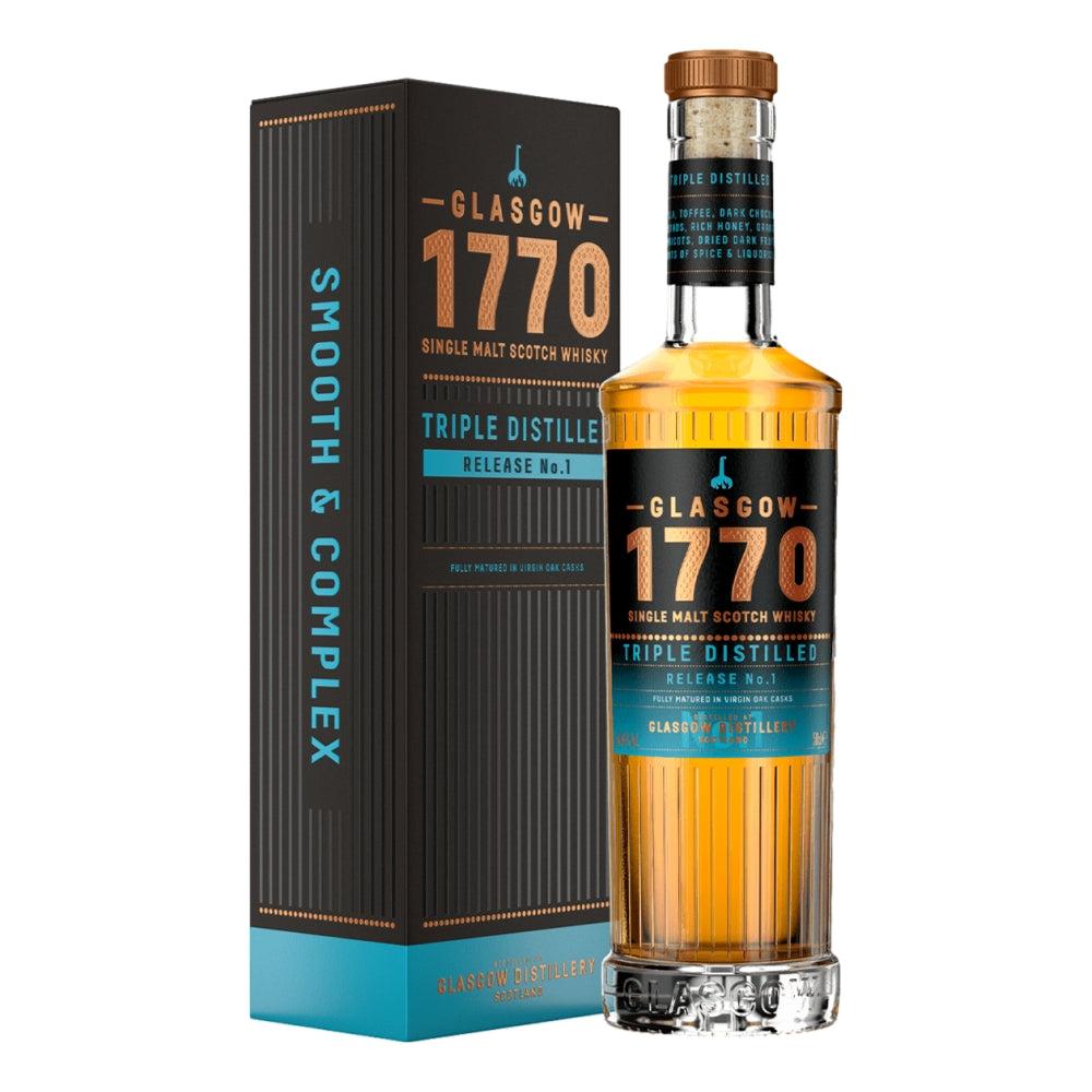 Glasgow 1770 Triple Distilled Single Malt Scotch Whisky 500mL