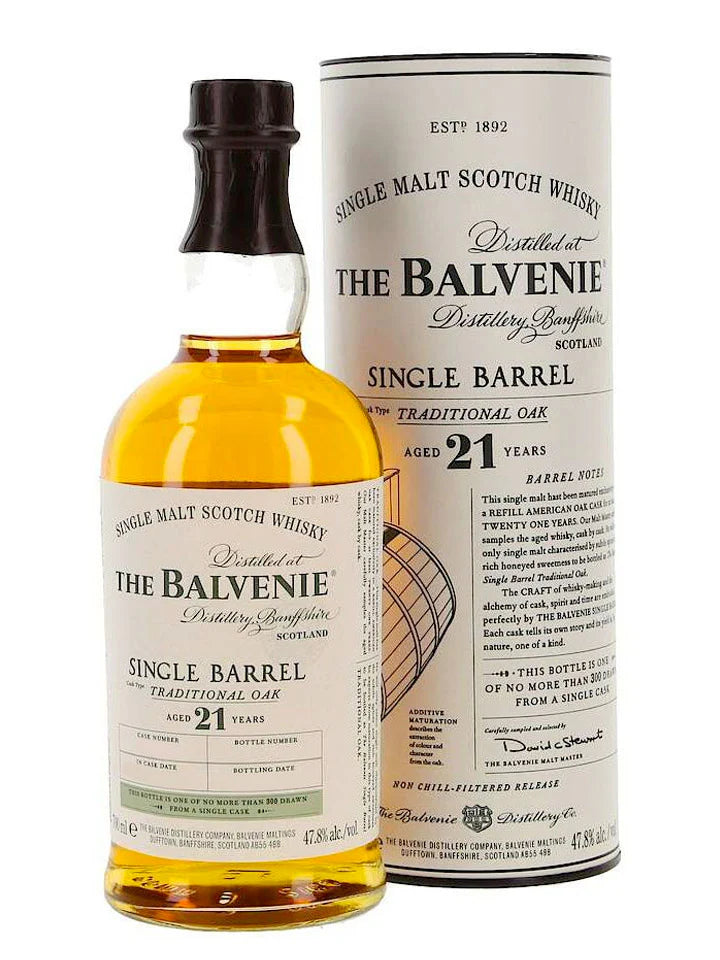 The Balvenie Single Barrel 21 YO (Rare) Whisky 700mL