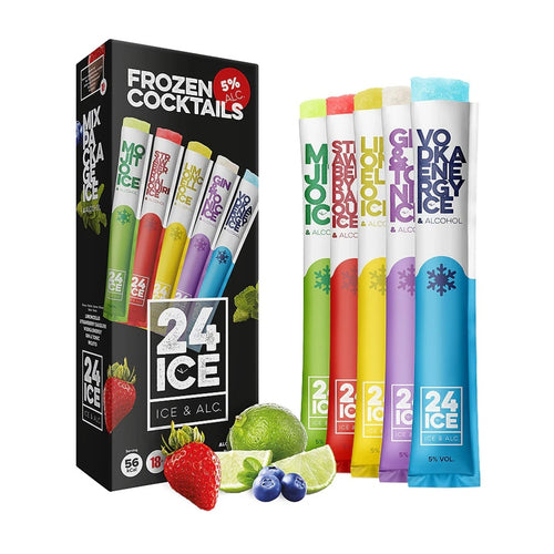 24 Ice Frozen Cocktails Mixed Pack (5X65mL)