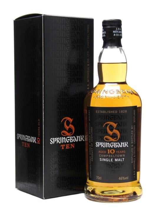 Springbank 10 Year Old Single Malt Scotch Whisky 700mL 46% Abv