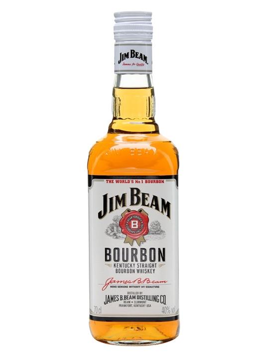 Jim Beam White Label Bourbon Whiskey 700mL