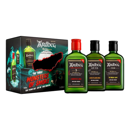 Ardbeg Monsters Of Smoke Limited Edition Single Malt Scotch Whisky Gift Pack (3X200mL)