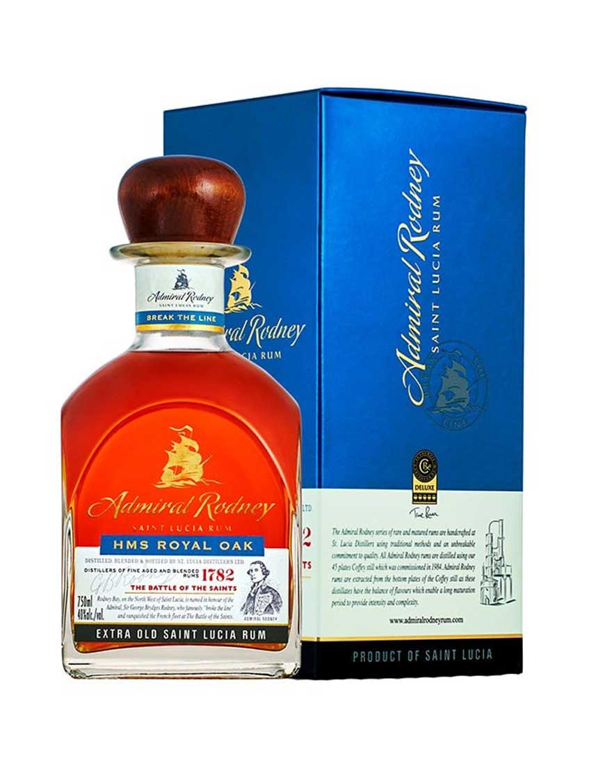 Admiral Rodney Hms Royal Oak St. Lucia Rum 700mL