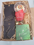 Black Magic Gift Box - Johnnie Walker Black Label With 2 Glasses, Chocolates And Nuts