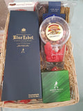 Blue Lagoon Gift Box - Johnnie Walker Blue Label With Whisky Glass, Chocolates And Nuts