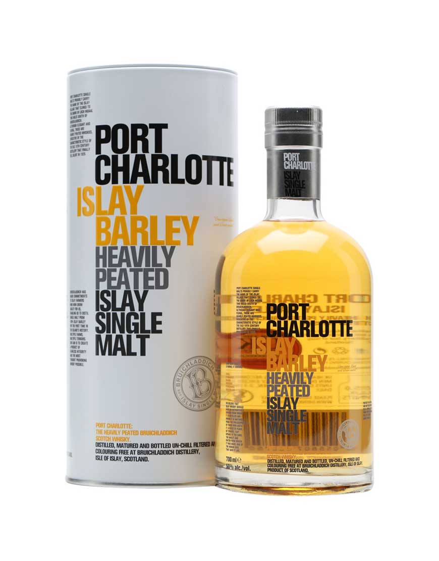 Bruichladdich Port Charlotte Heavily Peated Islay Barley Single Malt Scotch Whisky 700mL