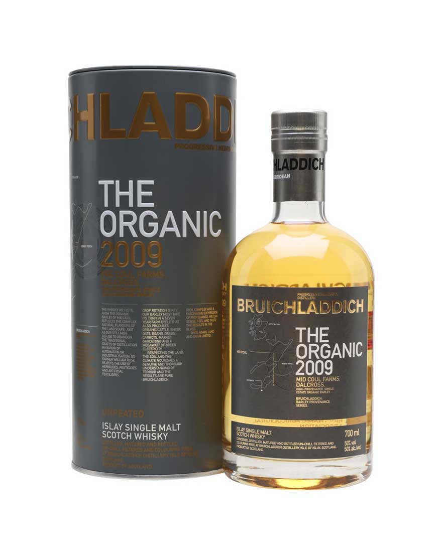 Bruichladdich Organic Barley 2009 Single Malt Scotch Whisky 700mL