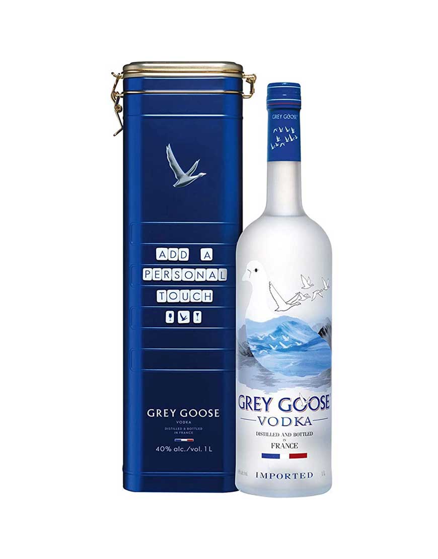Grey Goose Vodka In A Tin Gift Pack 1L