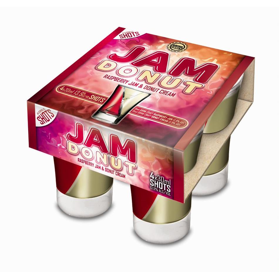 Drinkcraft Jam Donut Shots (4X30mL)