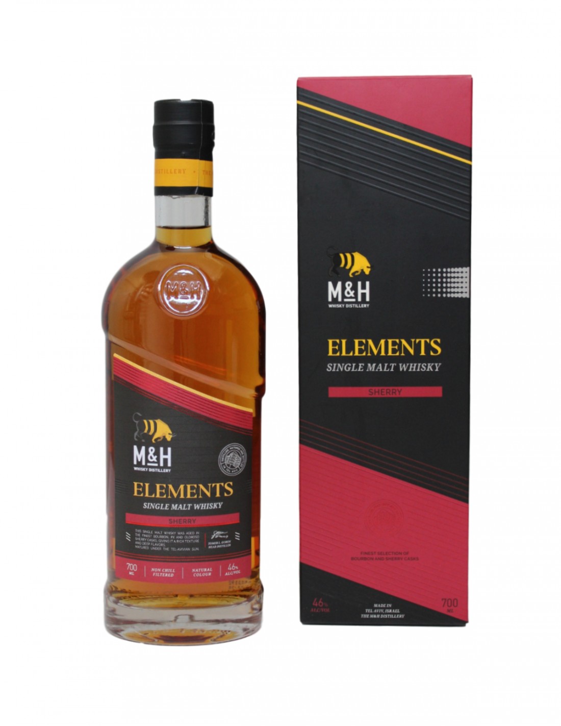 Milk and Honey, Elements Sherry Single Malt Israeli Whisky 700mL