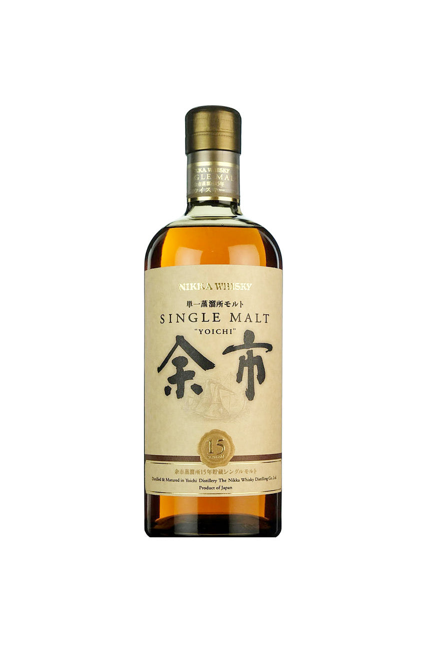 Nikka Yoichi 15 YO Single Malt Japanese Whisky 700mL