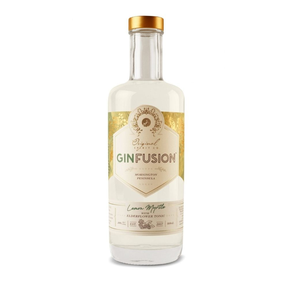 Original Ginfusion Lemon Myrtle With Elderflower Tonic Gin 500mL