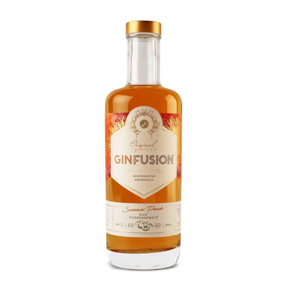 Original Ginfusion Summer Peach With Passionfruit Gin 500mL