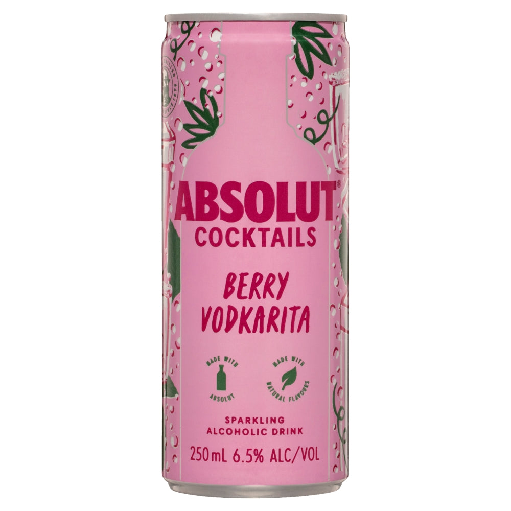 Absolut Cocktails Berry Vodkarita (10X250mL)