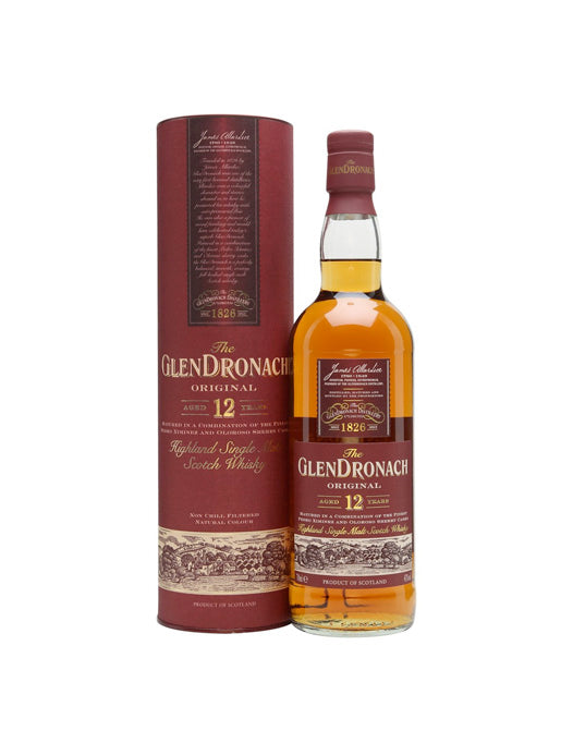 Glendronach Original 12 Year Old Single Malt Scotch Whiskey 700mL