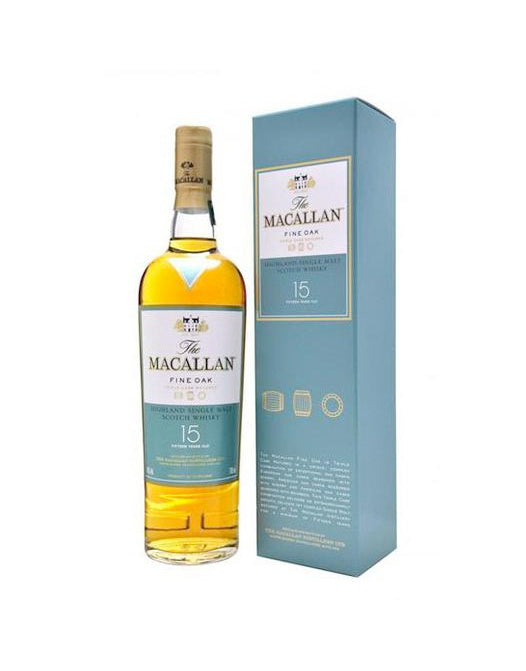 The Macallan Fine Oak 15 Year Old Single Malt Scotch Whisky (Discontinued) 700mL
