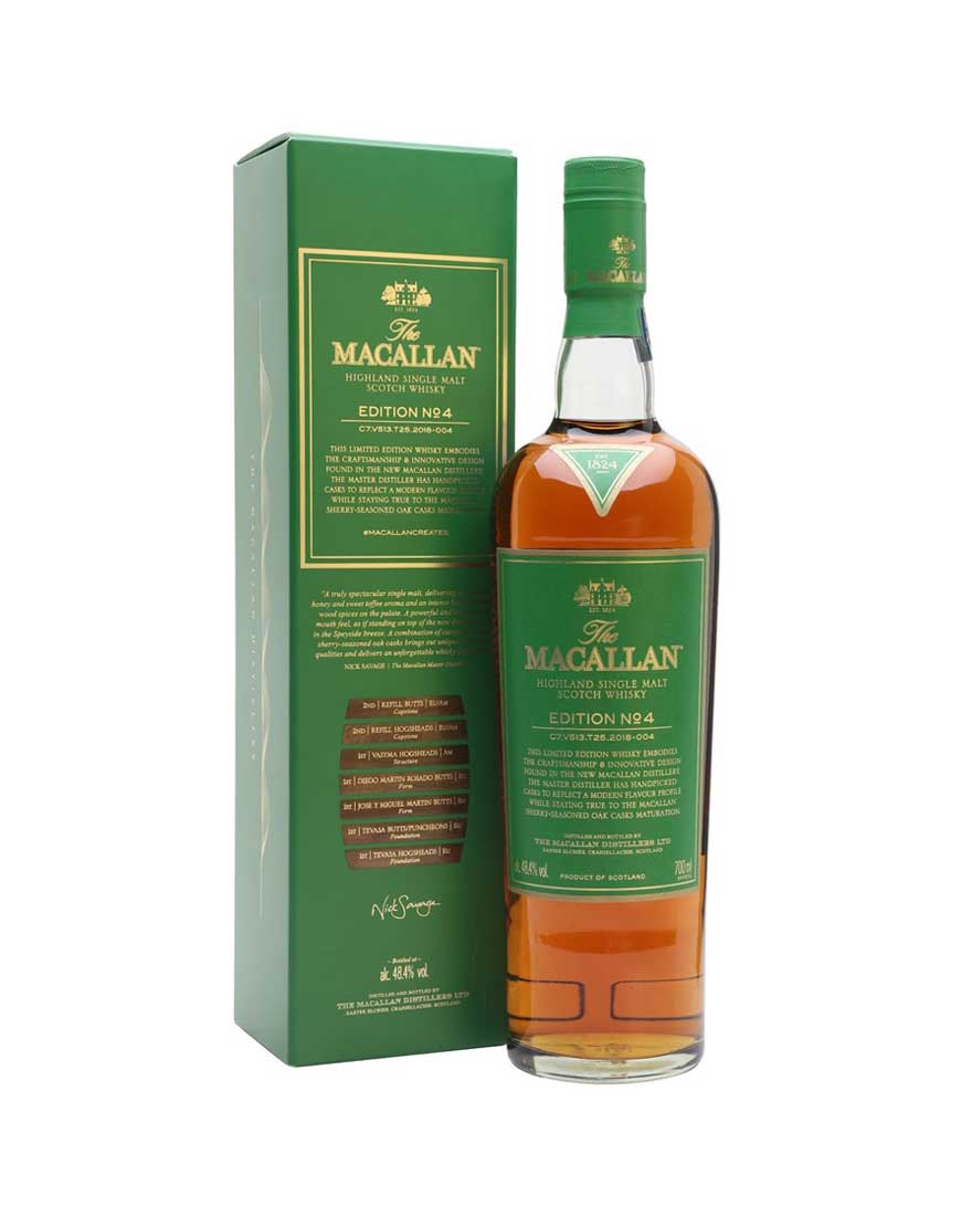 The Macallan Edition No. 4 Single Malt Scotch Whisky 700mL