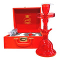 Al Fakher Red Glass Hookah Shisha Complete Set and Travel Case
