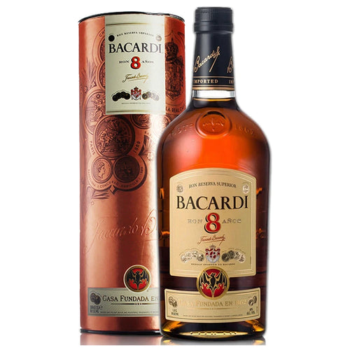 Bacardi Reserva Ocho 8 Year Old Rum 1000mL (OLD BOTTLING)