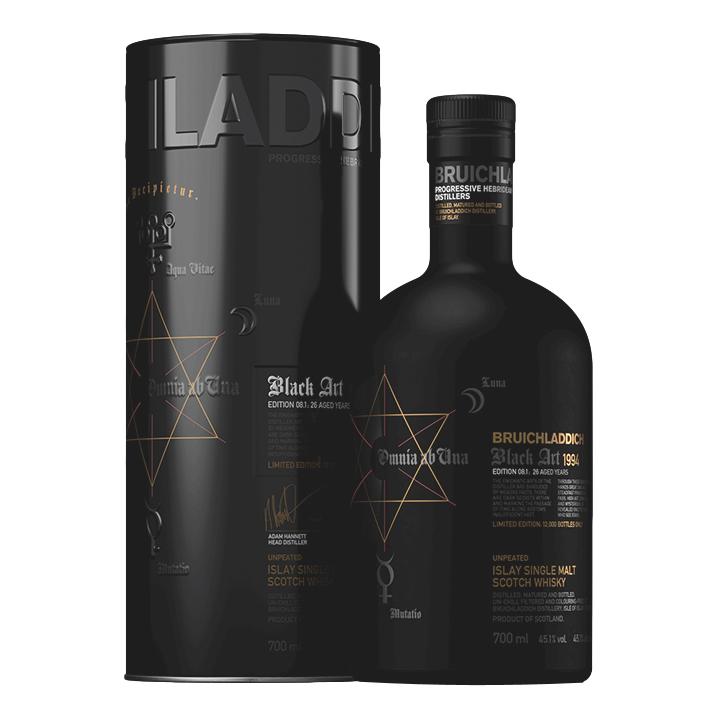 Bruichladdich Black Art 1994 Edition 8.1 Single Malt Scotch Whisky 26 YO 700mL