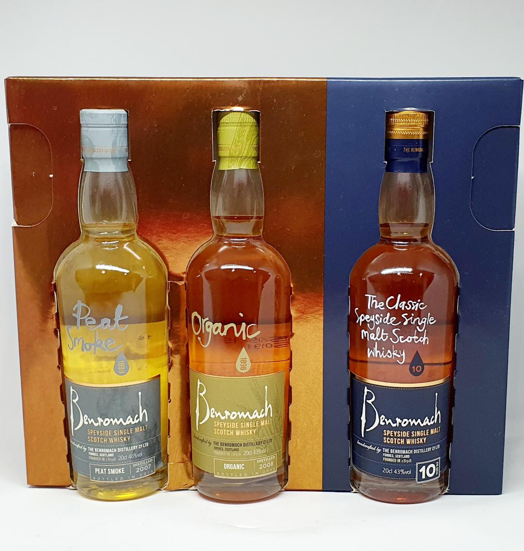 Benromach Single Malt Trio Gift Pack 3 X 200mL