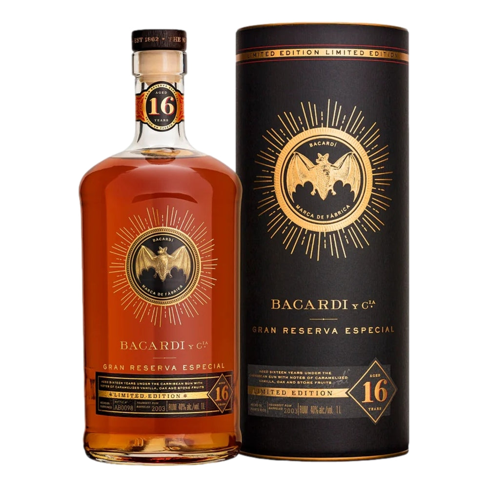 Bacardi 16 Year Old Gran Reserva Especial Limited Edition Rum 1L