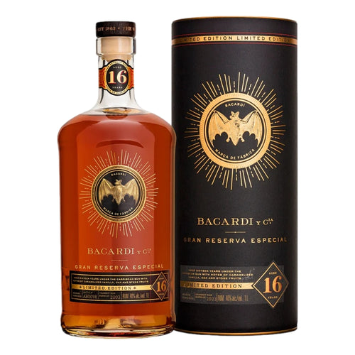 Bacardi 16 Year Old Gran Reserva Especial Limited Edition Rum 1L