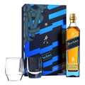 Johnnie Walker Blue Label and 2 Crystal Glass Tumblers Limited Edition Gift Set 700mL