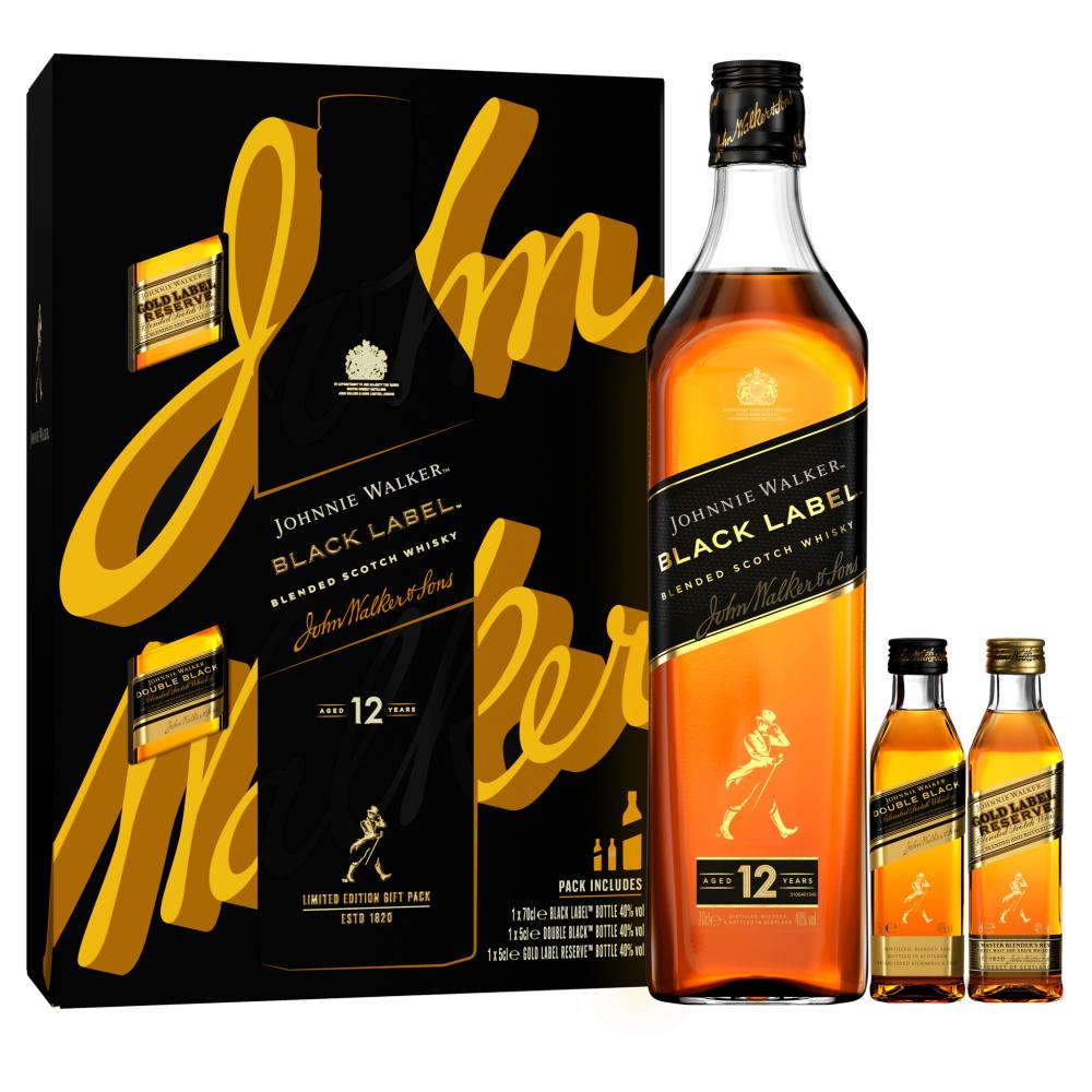 Johnnie Walker Black Label and Miniatures Gift Pack