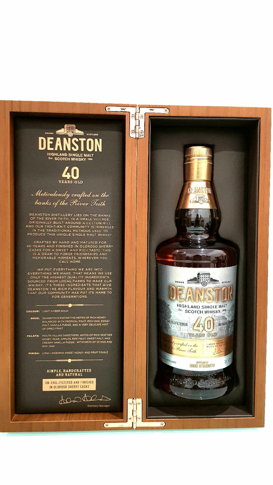 Deanston 40 Year Old Single Malt Scotch Whisky 700mL