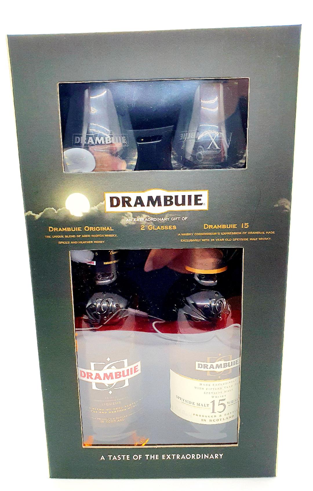 Drambuie Whisky Glasses Gift Pack 2 X 500mL