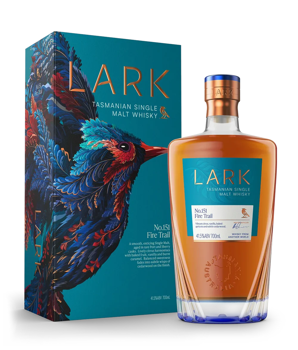 Lark No.151 Fire Trail Single Malt Australian Whisky 700mL