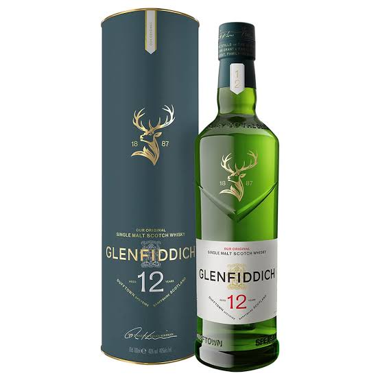 Glenfiddich 12 Year Old Single Malt Scotch Whisky 700mL (Case of 6- Bottled & Boxed)