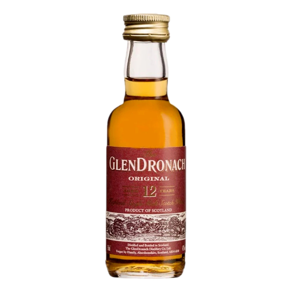Glendronach 12 Year Old Single Malt Scotch Whisky Miniature 50mL
