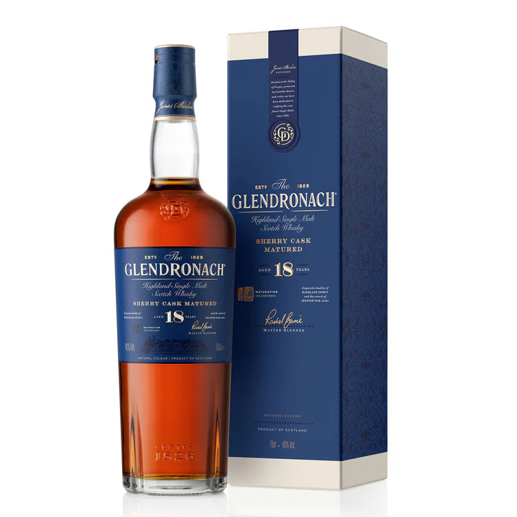 Glendronach Aged 18 Years Highland Single Malt Scotch Whisky 700mL