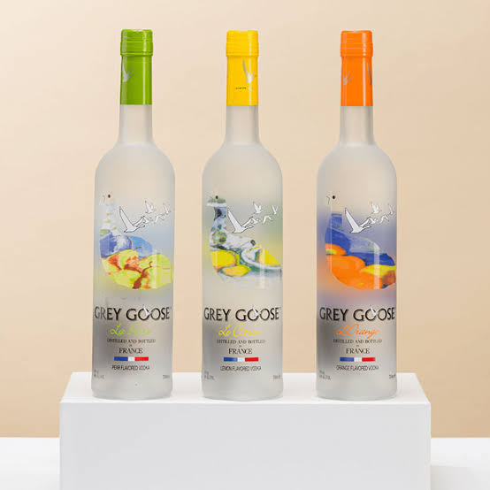 Grey Goose La Citron + Grey Goose La Poire + Grey Goose La Orange Vodka 700ml X 3 Bottles Bundle
