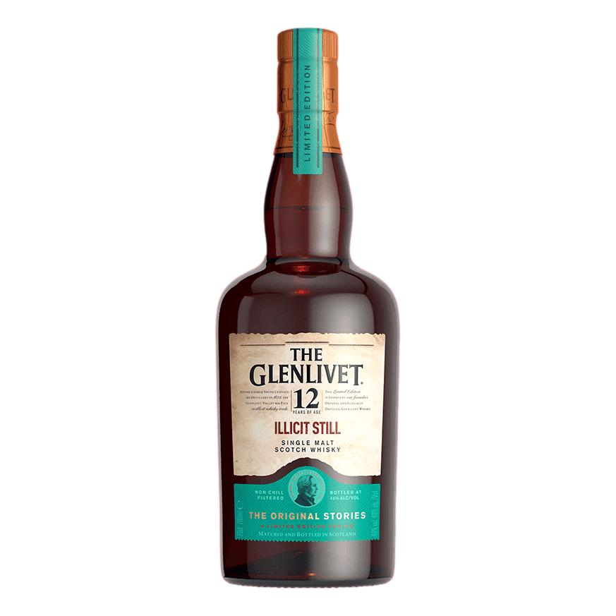 The Glenlivet 12 Year Old Illicit Still Single Malt Scotch Whisky 700mL