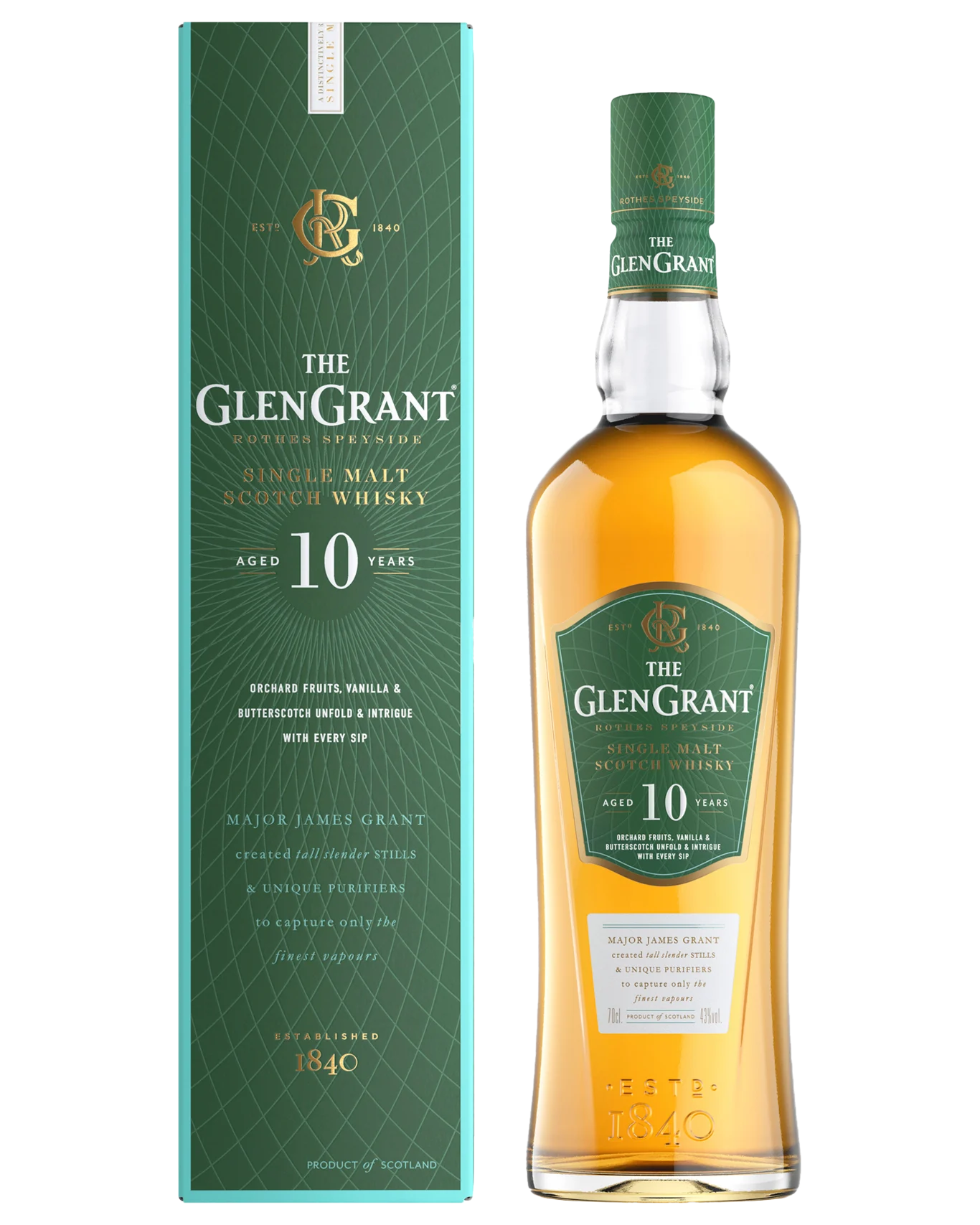 Glen Grant 10 Year Old Scotch Whisky 700mL