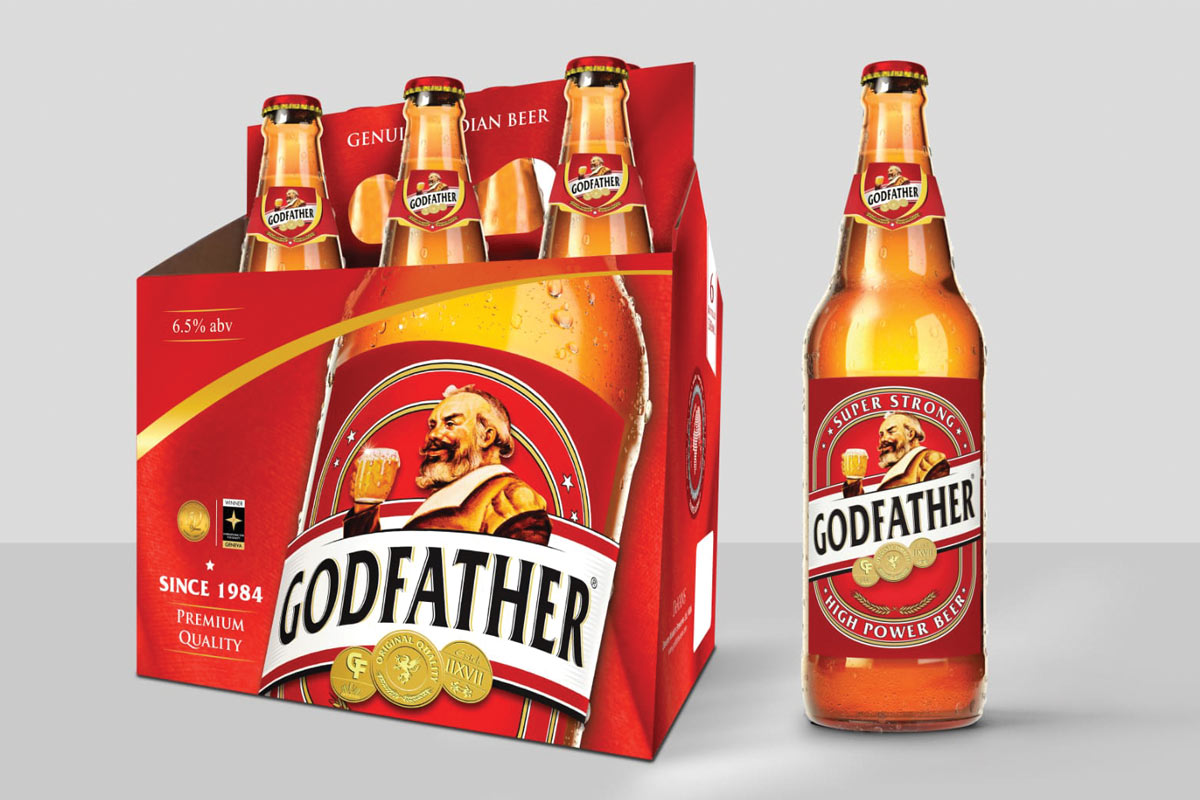Godfather Premium Strong Bottles (24X330mL)