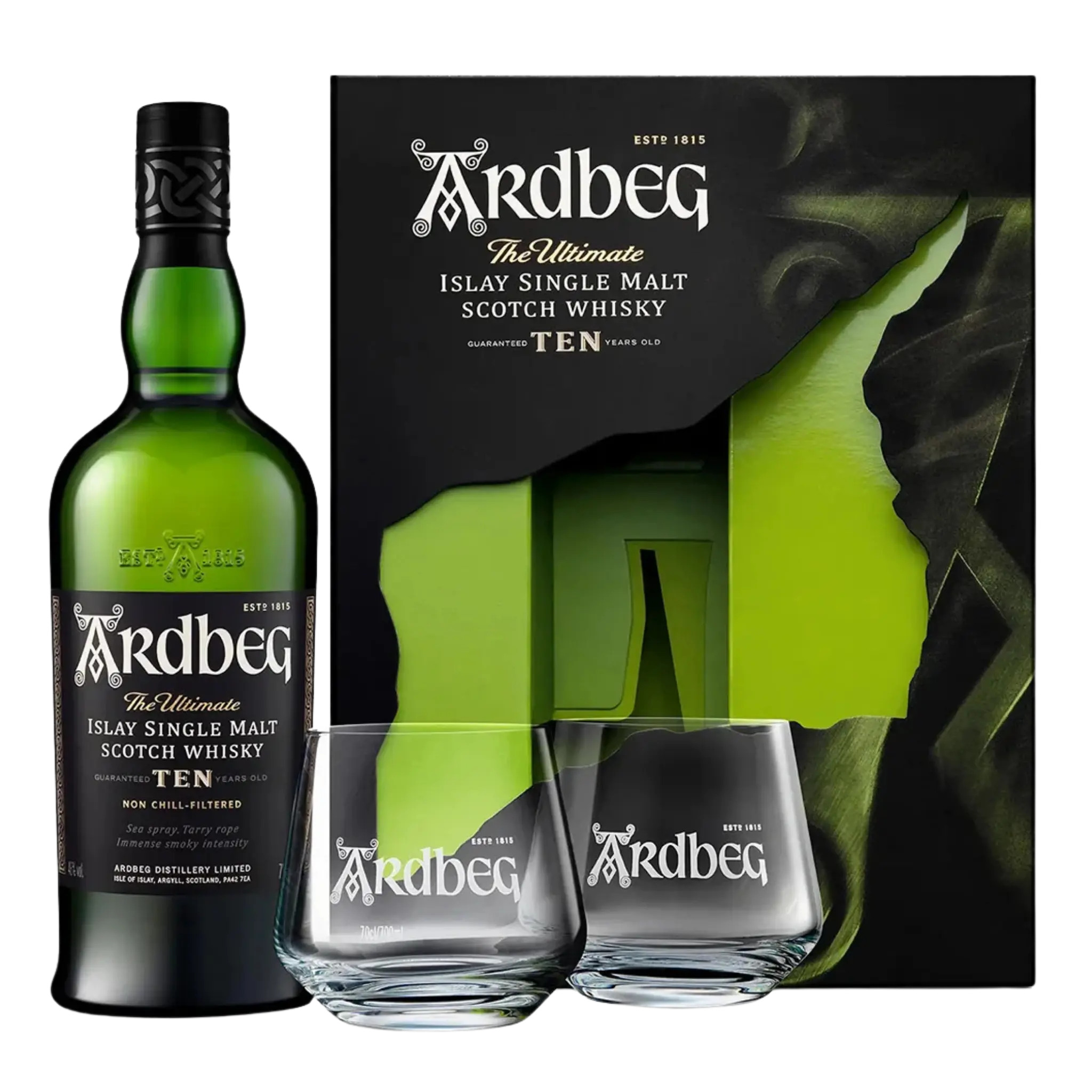 Ardbeg 10 Ten Years Old Single Malt Scotch Whisky 700mL GIFT PACK