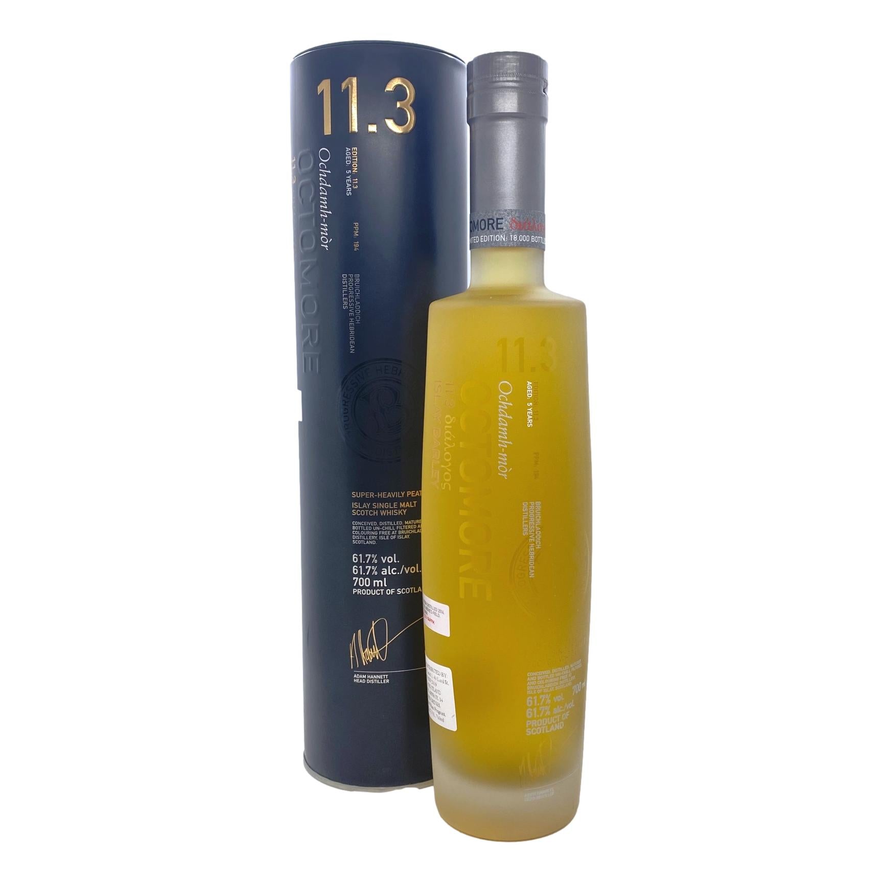 Bruichladdich Octomore 11.3 Islay Barley Cask Strength Single Malt Scotch Whisky 700mL