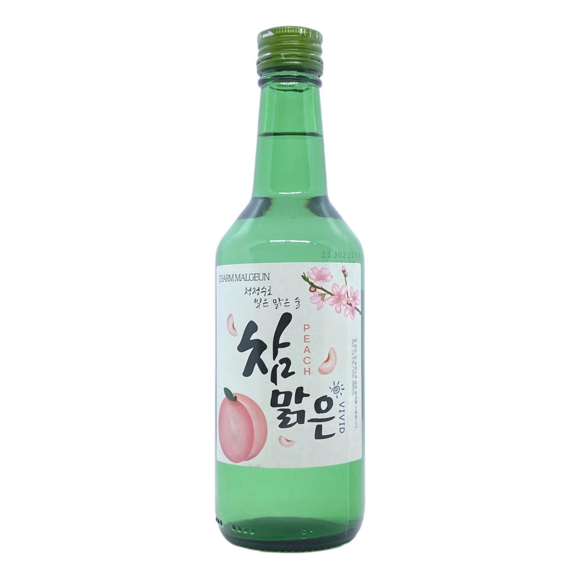 Charm Malgeun Vivid Peach Soju (6X360mL)