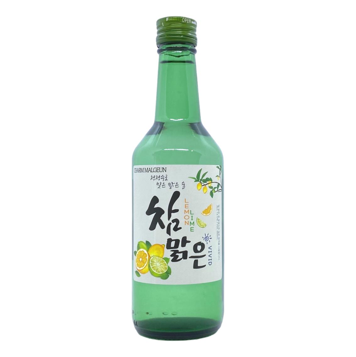 Charm Malgeun Vivid Lemon Lime Soju (6X360mL)